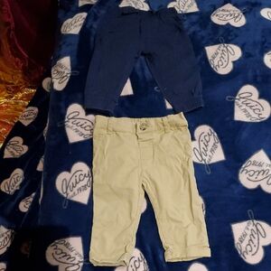 Ben Sherman Kids Casual Pants - Navy and Cream